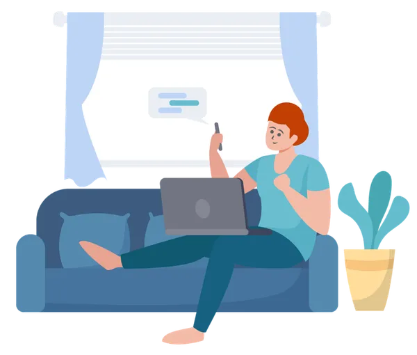 Business owner celebrating successful website launch